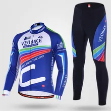Велосипед набор трикотажных изделий Велосипед Горный Дорожный 3D Мягкий Велоспорт Джерси Велосипедный спорт на открытом воздухе с длинным рукавом и защитой от ветра от Велосипедная форма H022