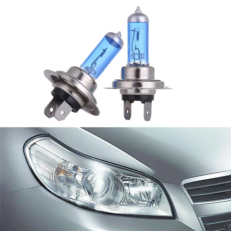 WUPP автомобильный светильник 2 шт. H7 100 Вт галогенный светильник, яркий белый автомобильный головной светильник, лампа 12 В 6000 К, ксеноновая газовая лампа mar19