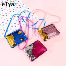 ETya, Женский кошелек для монет, кошелек с блестками, кошелек для монет, клатч, держатель для наушников, держатель для кабеля, держатель для карт, сумка для ключей