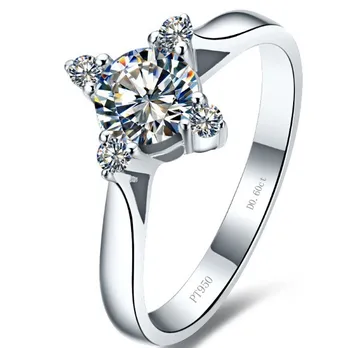 

0.6 Carat New Four Claw Style NSCD Excellent Diamond Women Wedding Anniversary Ring High Quality WARRANTY Reassuring Jewellry