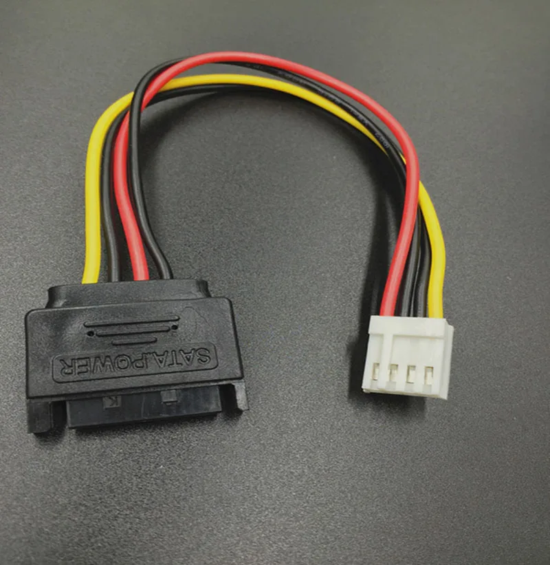 ケーブル SATA 15 ピンオス - 4 ピンメス FDD フロッピー