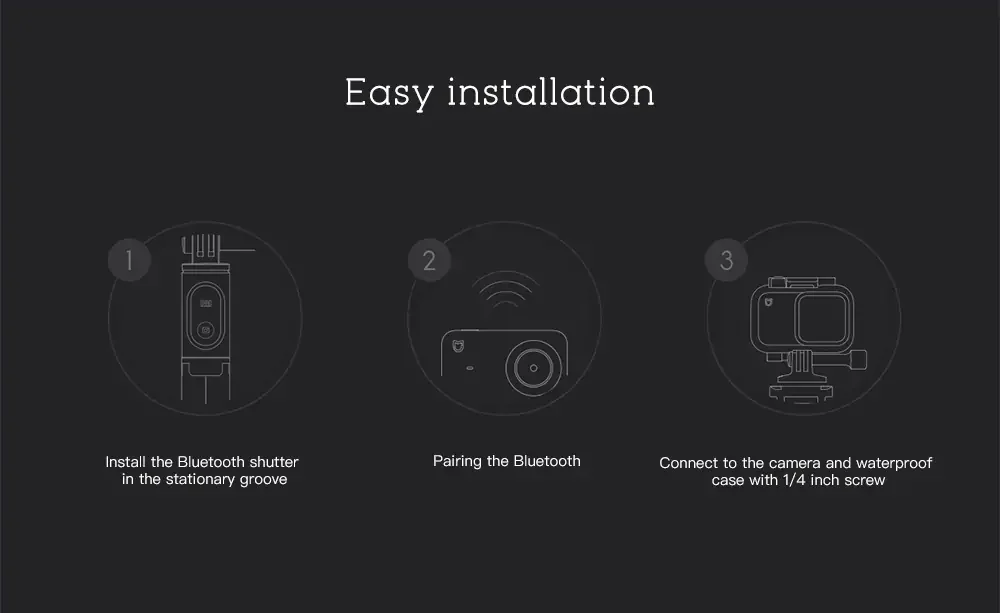 Xiaomi Mijia маленькая камера 4K селфи палка штатив Bluetooth 3,0 дистанционное управление 360 Вращение легкий складной ручной