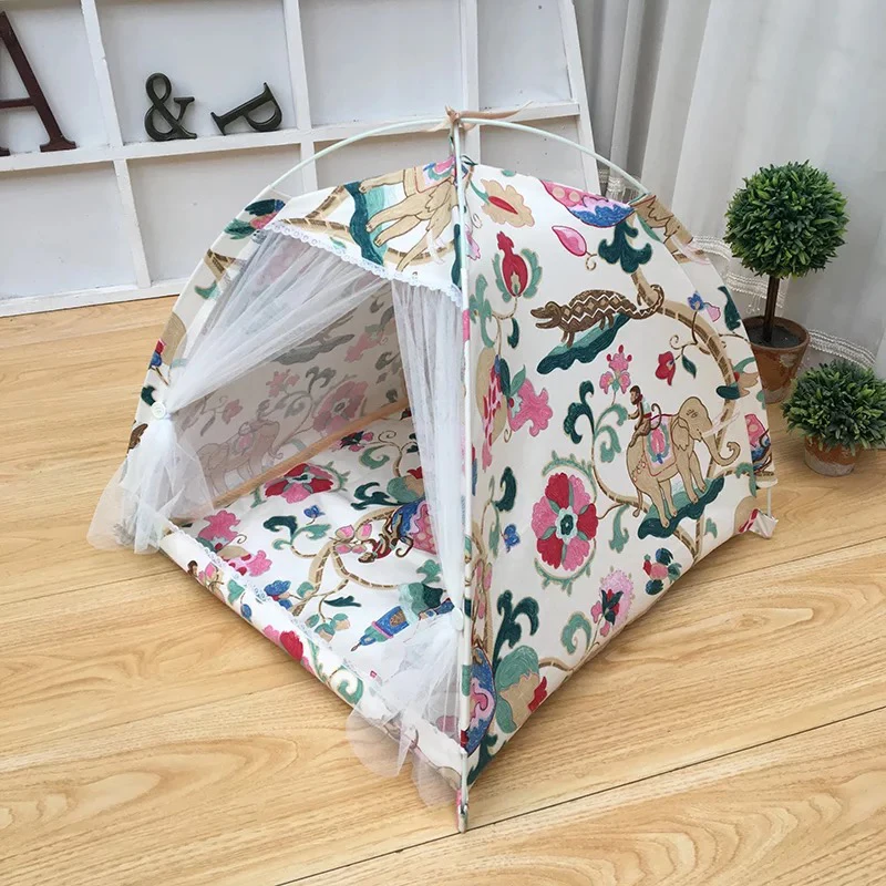 M Portable foldable pet tent playpen outdoor Indoor tent for cat small dog puppy tents cats toy house pet teepee foldable house