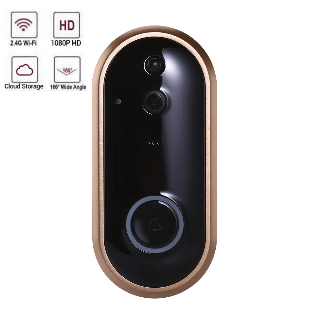 

Wifi Doorbell Video Eyes 1080P Night Vision Door-Bell With Camera PIR Motion Detected IR Alarm Wireless Security Camera For Door