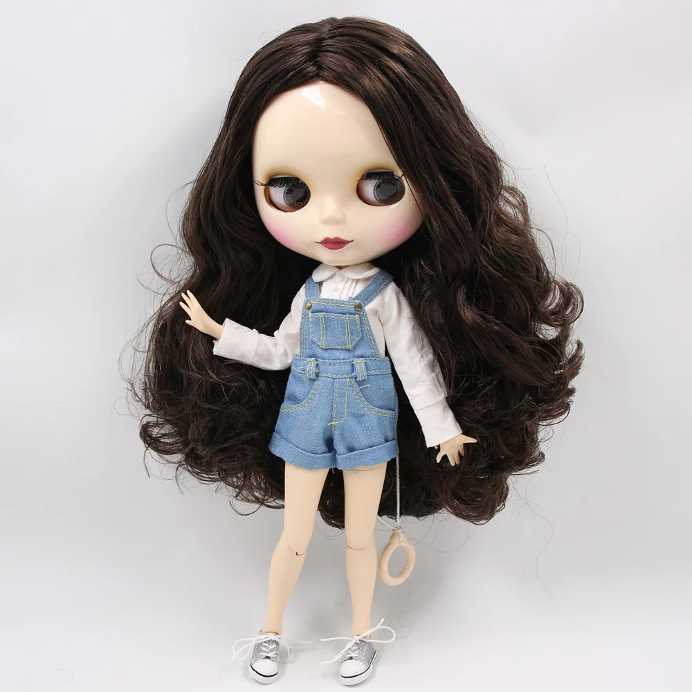 Кукла на заказ ICY DBS Blyth No.BL950/0222 коричневый микс черных волос 1/6 bjd ob24 аниме|Куклы| |