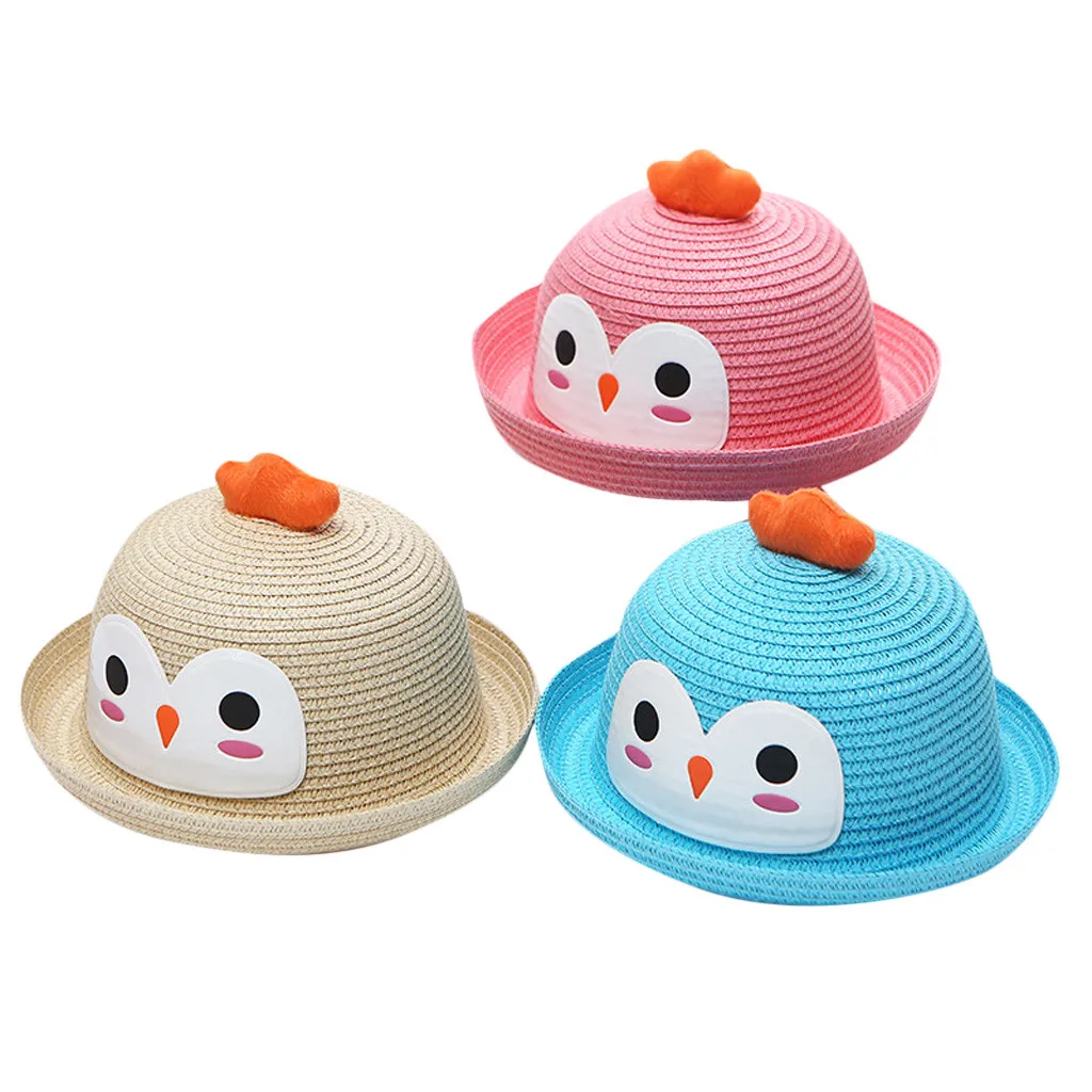 Детская шапочка, детская дышащая мультяшная шляпа, соломенная Солнцезащитная шляпа с ушами, Панама, кепка s Casquette Enfant, детская шапка