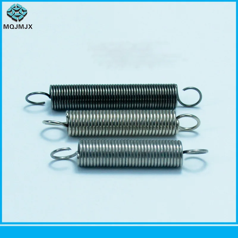 

5pcs Extension spring Carbon Steel Dual Hook Tension Spring Wire diameter 0.5mm OD=5mm