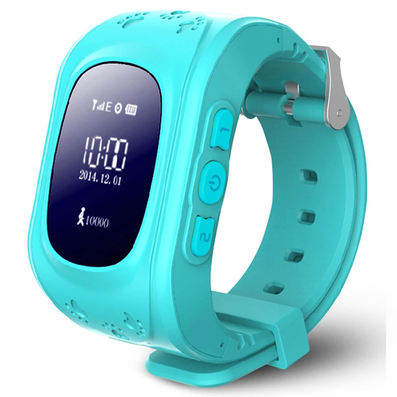 Горячая Смарт часы детские наручные Q50 GSM GPRS gps трекер анти потерянный Smartwatch