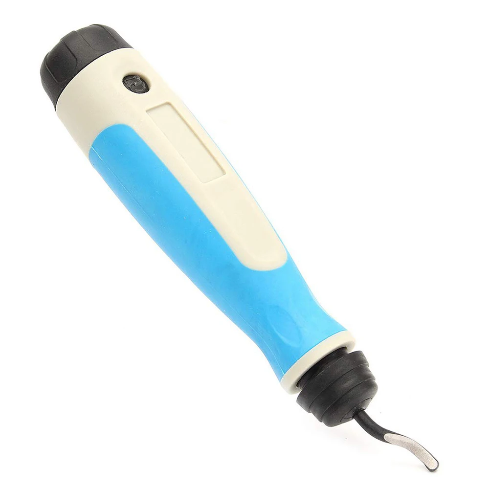 

Handle Burr Metal Repair Deburring Tool Kit 10pc Bit Rotary Deburr Blades Remover Hand DeburRed for Wood Plastic Aluminum