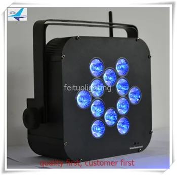 

E-6pcs with road case led battery wireless par 12*10w rgbw 4in1 dmx 120w battery wireless par led for stage dj disco light