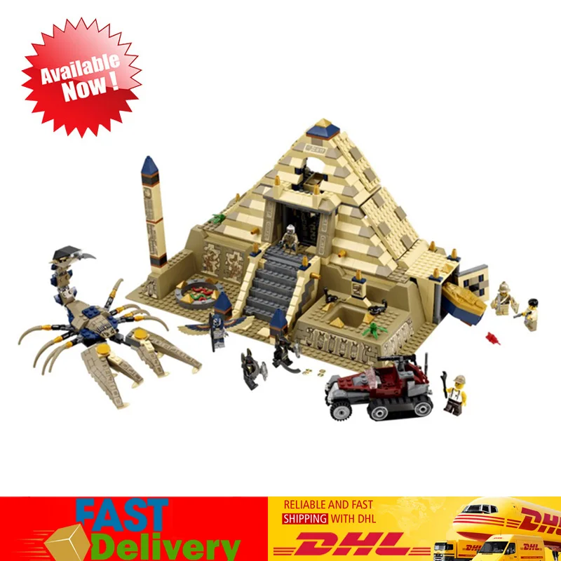 

Lepin 31001 822 Pcs Pharaoh's Quest Scorpion Pyramid Compatible LegoINGlys 7327 Model Building Bricks Blocks Toys Kids Gifts