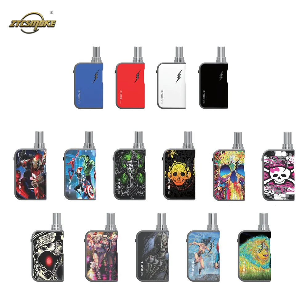 Оригинальный iThor Pro Воск и КБР масла 2-в-1 Vape Mod испаритель комплект 650 mAh 510 нить VV
