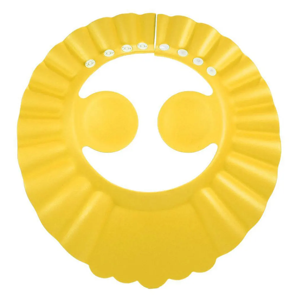 Прочная однотонная детская шапочка для душа, детский шампунь, водонепроницаемый Душ, безопасная защита от солнца, для ванной, пылезащитный, отрегулирующий детский колпачок для ванной