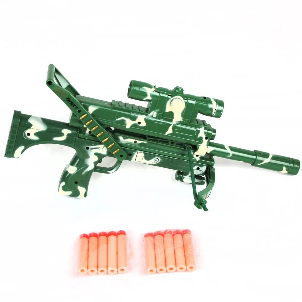 Camouflage Infrared Five bursts Bow gun Children toys Emitting soft