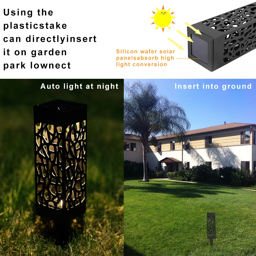 Movido a Energia Luzes do Jardim ao ar Automático para Jardim do Pátio Pátio e Jardim 6 e 8 Pcs Wateproof Solar Levou Livre Led e Jardim 18 68 pces exterior wateproof solar powered luzes do jardim do diodo emissor de luz
