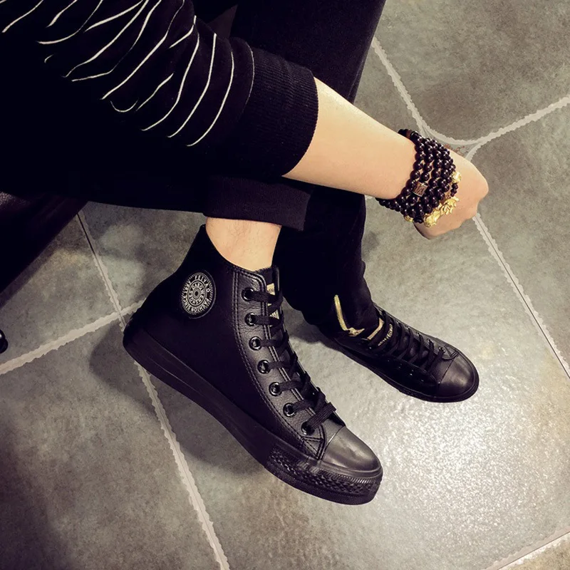 Black Male Shoe Waterproof Pu Skin Shoe Black High Help Shoe Personality Barber Shoe Men Mens Shoes Casual Zapatos De Hombre Black Male Shoe Waterproof Pu Skin Shoe Black High Help Shoe Personality Barber Shoe Men Mens Shoes Casual Zapatos De Hombre