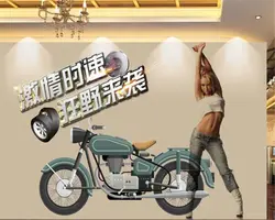 Beibehang 3d обои качество шелковые панно обои мотоциклетные Красота KTV кафе-бар для ночного клуба рабочие стены papel де parede