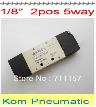 

Wholesale 5 Way 2 Position 1/8" BSP Pneumatic Air Control Solenoid Valve 4A120-06 Inlet Outlet Exhaust 1/8