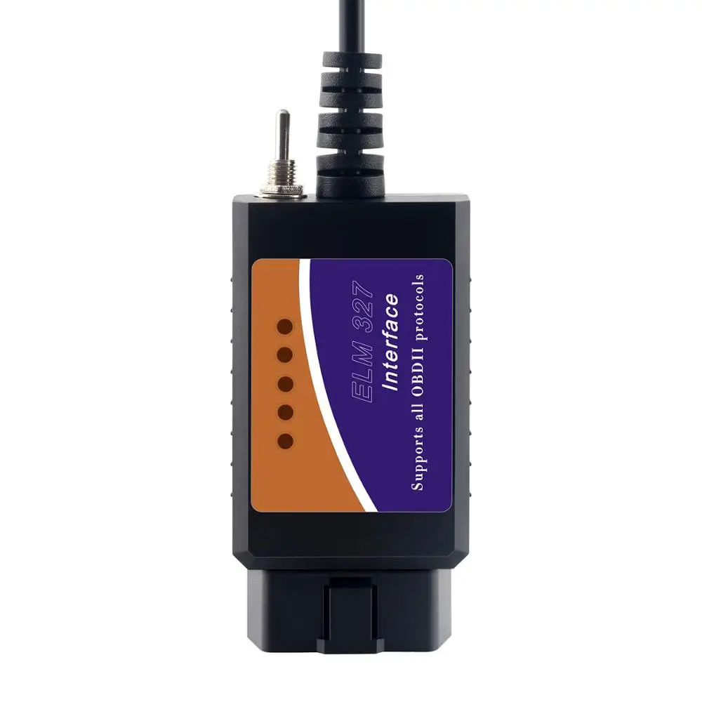 ELM327 V1.5 USB FTDI чип с переключателем CH340+ 25K80 чип модифицированный для Ford Forscan HS CAN и MS CAN автомобильный OBD2 диагностический инструмент