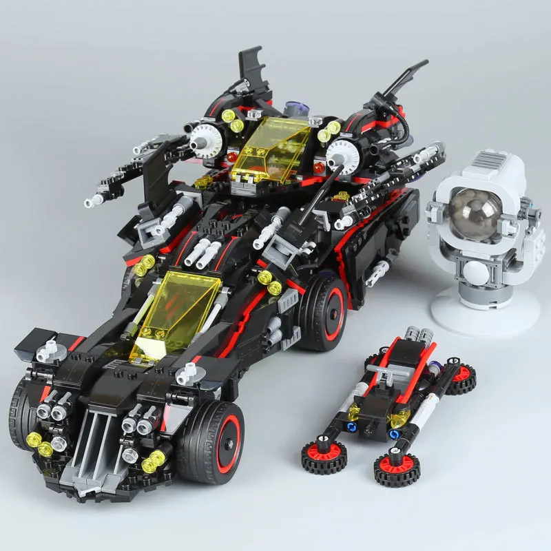 

Compatible Legoness Marvel 70917 1496pcs Batman Movie Ultimate Batmobile Set Building Blocks Bricks Toys for Children Gift