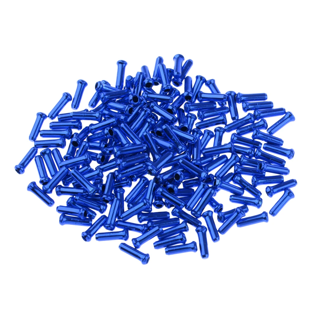 Pack of 500 Brake Cable Tips Alloy Wire End Crimps Length 11mm Road Mountain Bicycle Bike Brake Tips Shifter Bike Cable End Caps