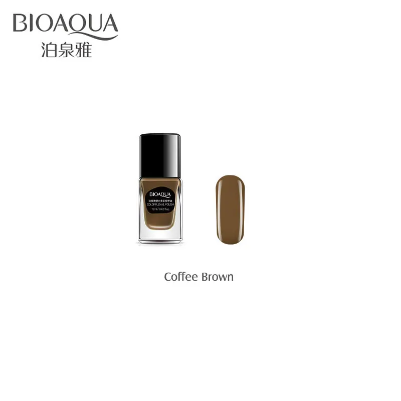 Гель-лак для ногтей BIOAQUA, долговечный, 12 мл, цветной лак для ногтей, УФ, замачиваемый гель для ногтей, долговечный Гель-лак для ногтей, красота - Цвет: Coffee Brown