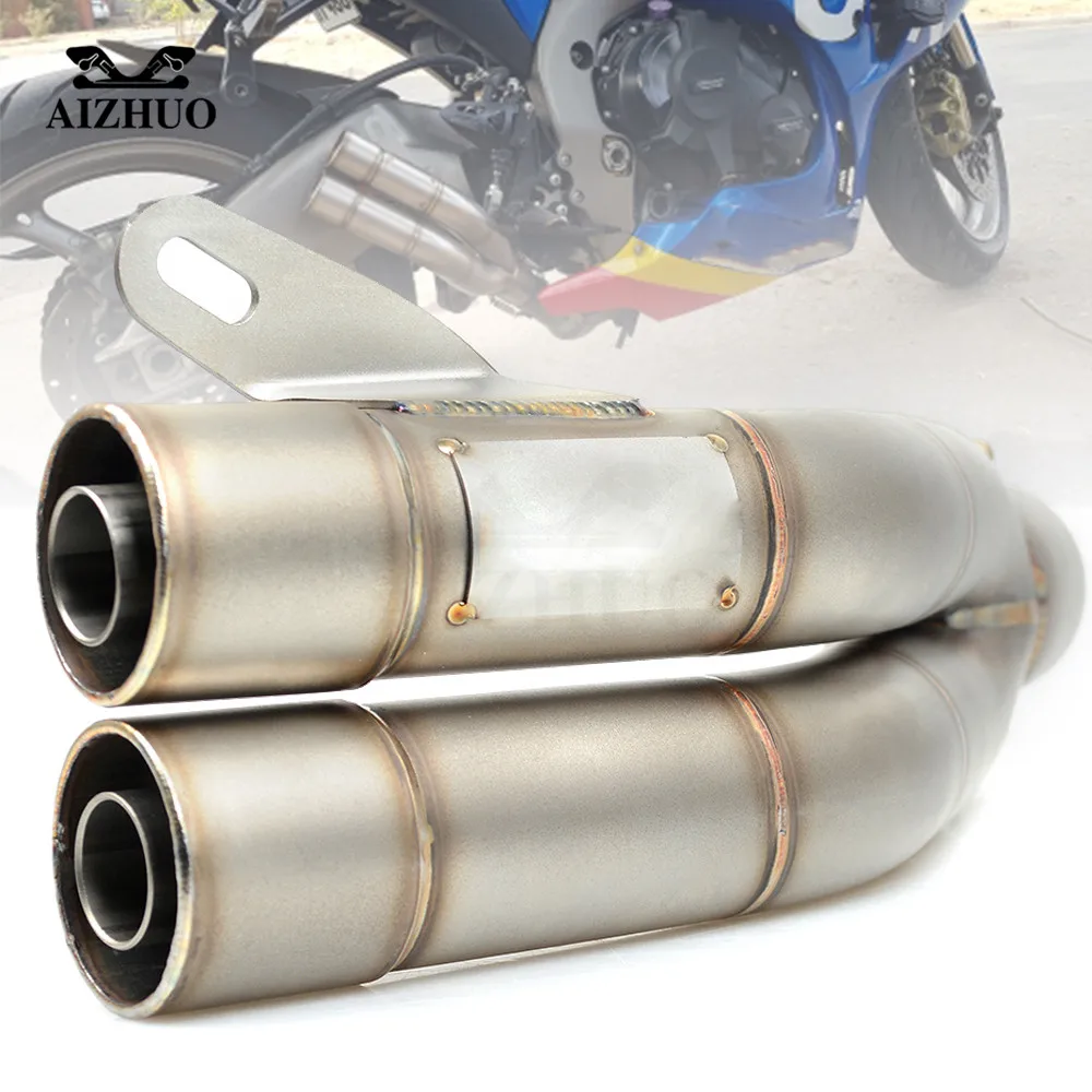 

36mm-51mm Motorcycle Exhaust Muffler Pipe For benelli tnt 300 honda hornet cb600f cg125 ktm duke 390 200 dl650 mt 09 tracer