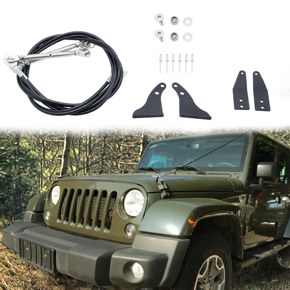 

Car Limb Riser For jeep wrangler jk rubicon Sahara Sport Parts 2007-2017 Through the jungle Protector Obstacle Eliminate Rope
