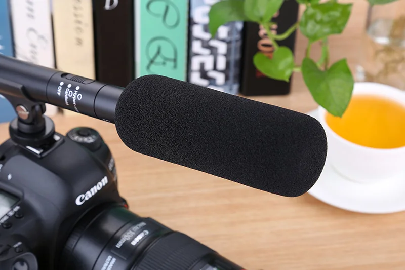 고밀도 두꺼운 EP 스폰지 커버, 내경 20 22cm 긴 인터뷰 마이크 카메라 마이크에 적합, 길이 21 cm, 15 cm, 12cm