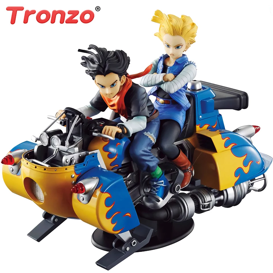 

Tronzo Original Bandai MH Dragon Ball Z Desktop McCOY 04 Android No.17 Lapis No.18 Lazuli PVC Action Figure Model Toys DBZ Jouet