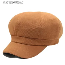 HANHYUNXUANHAO осенне-зимний женский берет купол восьмиугольная шляпа бейсбольные шляпы классический винтажный берет