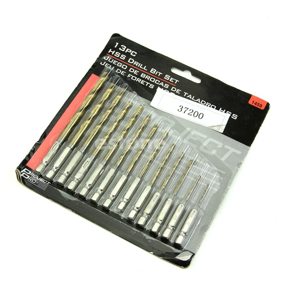 13pc Hex Shank Quick change Cobalt Drill Bit Set Multi Bits