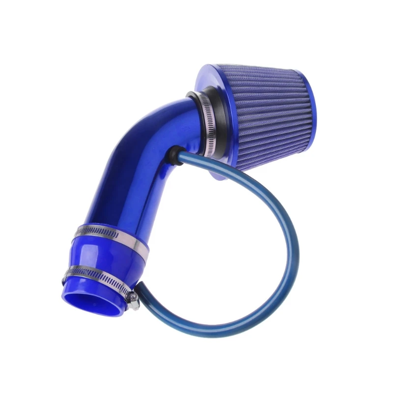 76mm 3" Car Cold Air Intake Induction Pipe Kit Filter Tube System