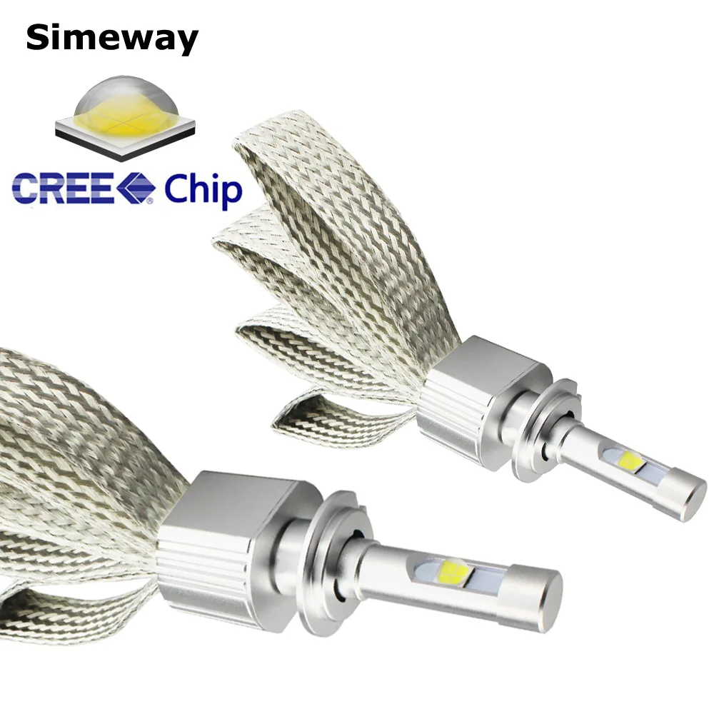

2PCS car H7 led H4 H9 9005 9006 HIR2 headlamp XHP70 110W 13200LM LED bulb H13 H8 H11 D1S D3S D2S Car led projector headlamp kit