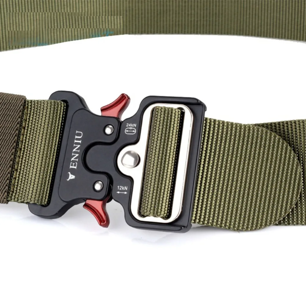 

Multifunctional Tactical Belt Military Waistbelt Heavy Duty Outdoor Training Quick Release Metal Buckle Nylon Belts