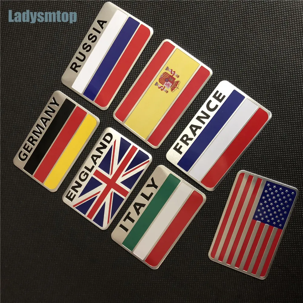 Ladysmtop автомобильный Стайлинг Национальный флаг наклейка для Cadillac CTS XTS SRX ATS CT6
