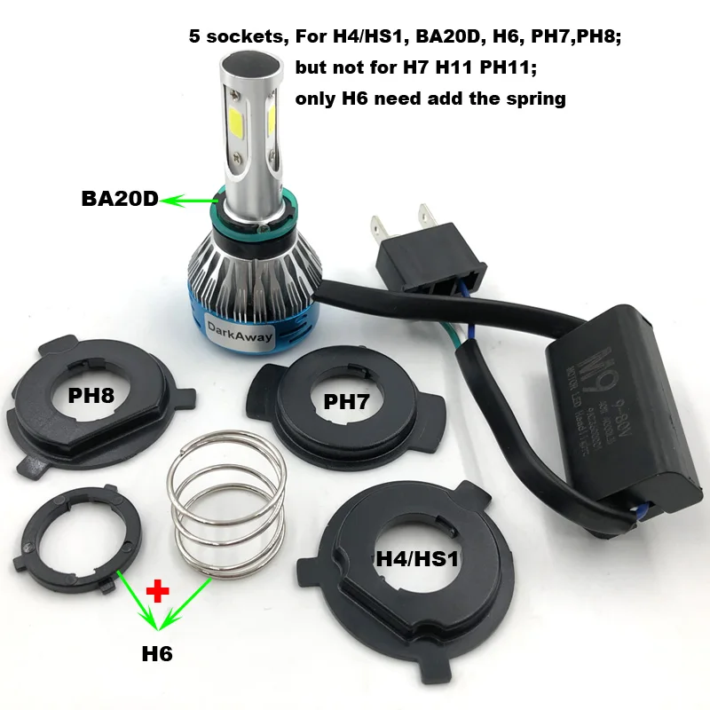 LED Motorcycle Headlight AC1011500W1-5