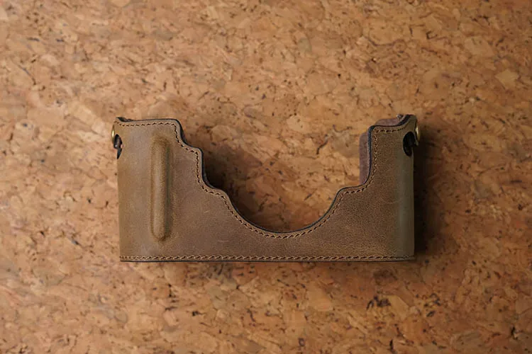 Handmade Genuine Real Leather Half Camera Case Bag Cover for Leica M M240 M240-P M246 M-P MM MP M262 Black Color 