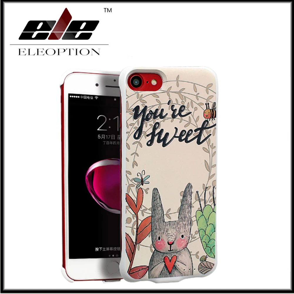 

High Quality 3800mAh 3D Relief Painting Backup Battery Back Case Cover Power Bank For iPhone 6 plus/6s plus