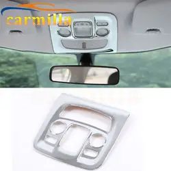Carmilla автомобиля Chrome передний и задний свет чтения внутренняя отделка и установка Стикеры для peugeot 2008 год 2014 2015 2016 Acc