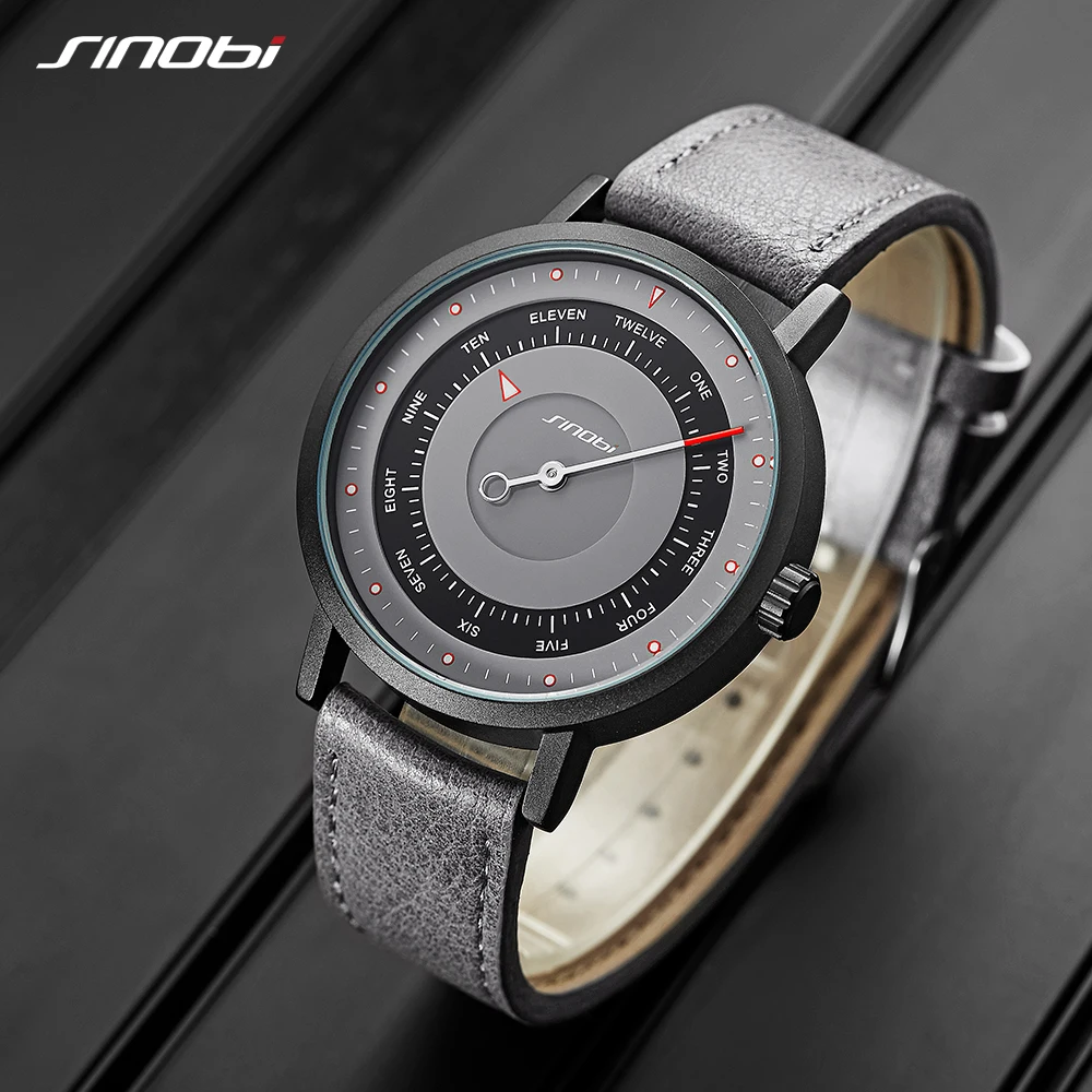 

Relogio Creative Quartz Watches Unique Design Watch Men's Man Wristwatches Male Military Clock Casual SINOBI Relogio Masculino