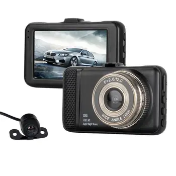 

3 inch Car DVR Camera 1080P HD Dual Lens Video Recorder Supported Motion Detection G-sensor Dash Cam 140 Wide Angle Car DVRS New