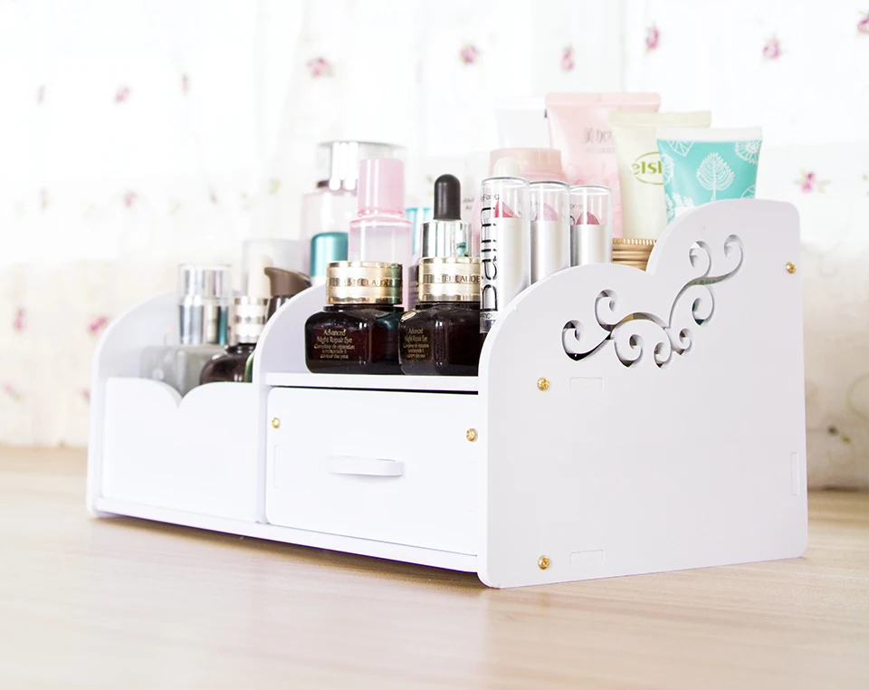 HECARE коробка для макияжа из ПВХ, Европейский Розовый органайзер для косметики, водонепроницаемые пластиковые контейнеры для дома и ванной, шкатулка для хранения украшений