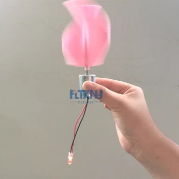 

Pink color,DC Micro Motor Small LED lights Vertical Axis Wind Turbine Generator Blades full set DIY wind generator windmill