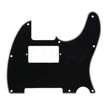 

Yibuy Black Humbucker Guitar Pickguard Scratchplate for 1 Pickup 3-Ply 10 Hole