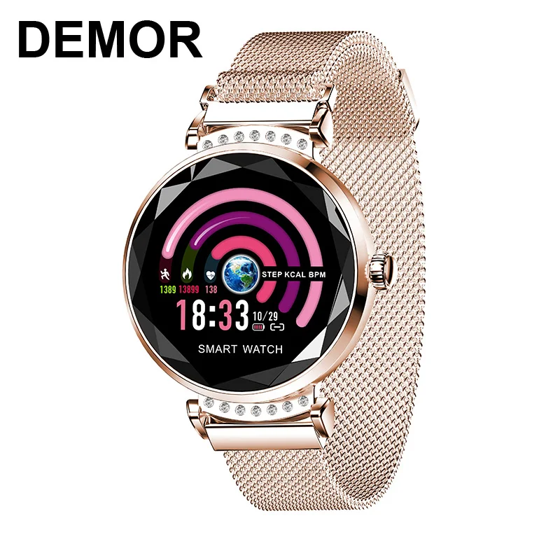 

DEMOR KB12 Women Smart Watch Connect Fitness Bracelet Heart Rate Blood Pressure Monitor Smartwatch for Girl iPhone Android Phone