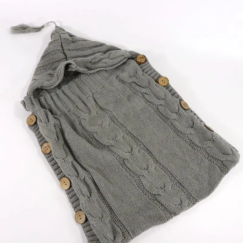 Baby Sleeping Bags Newborn Baby Children Wrap Warm Wool Crochet Knitted