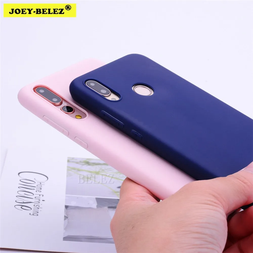 

Candy Color Phone Cases For Huawei Y9 2019 on the Honor 9 lite 7C 8C 8X Max Y5 Y6 Prime Y9 2018 Mate 20 Pro Soft TPU Cover Case