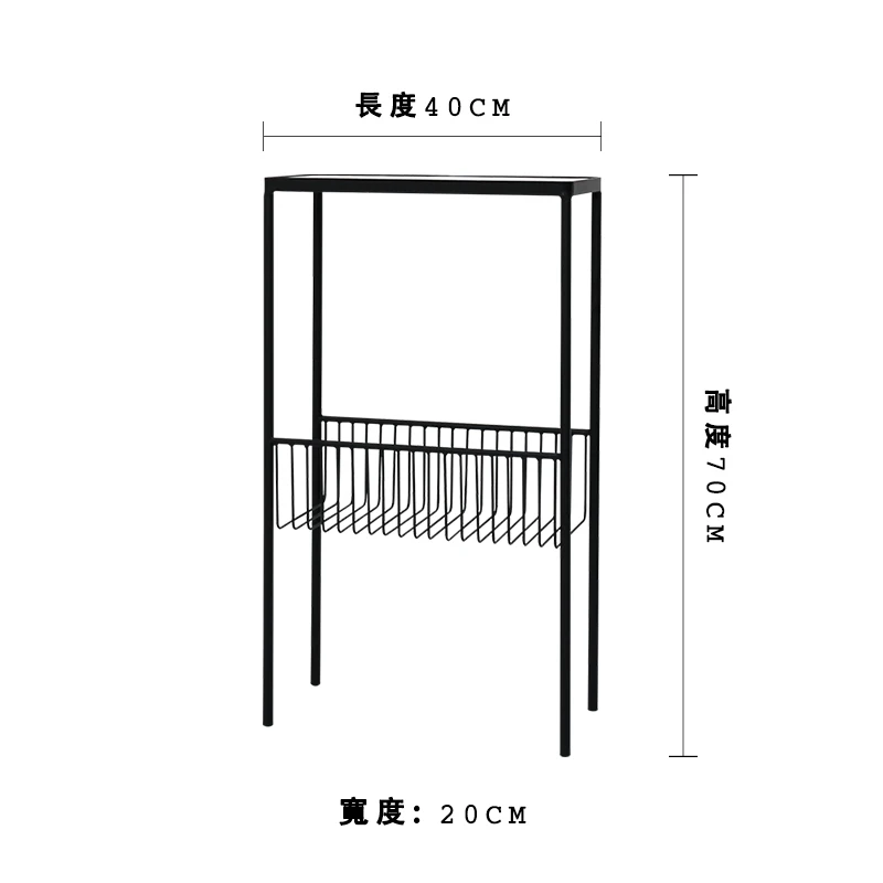 Модные журнальные столики в скандинавском стиле, простая железная книжная полка, полка для журналов, европейская спальня, гостиная, напольная полка для хранения, дисплей