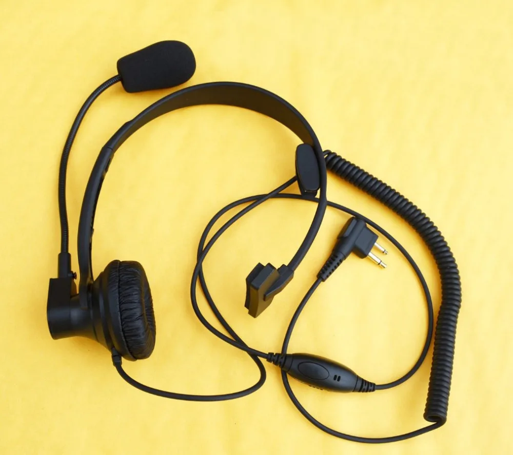 Over Head Headset/Earpiece Boom Mic Earphone VOXPTT For Motorola Radio